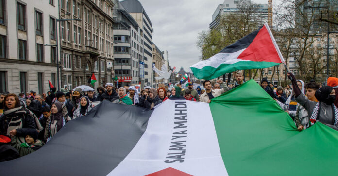 BELGIUM-PALESTINIAN-ISRAEL-CONFLICT-DEMO