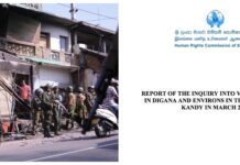 Carefully organised attack as of 1915 Riots: HRCSL released report on Digana Riots amid Geneva Session