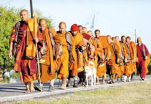 Walk for Peace Monks Depart Texas on Spiritual Mission to Sri Lanka