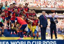Trump Steals Spotlight During Spain’s World Cup Trophy Celebration