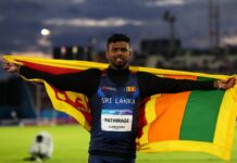 Rumesh Tharanga becomes World No. 1 in men’s javelin throw