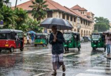 Strong Winds and Showers Expected in Several Parts of Sri Lanka Today