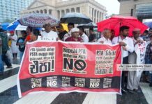 Protest in Colombo Against Proposed Anti-Terrorism Bill